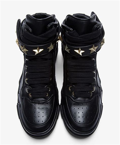 givenchy star embellished high-top sneakers